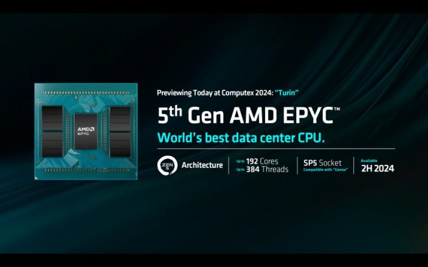 AMD Unveils 5th Gen EPYC “Turin” CPUs: Up To 192 “Zen 5” Cores, 384 Threads On SP5 Socket & Coming 2H 2024