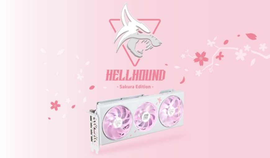 PowerColor Unveils Beautiful Hellhound Radeon RX 7800 XT Sakura GPU: White & Pink Design With White PCB