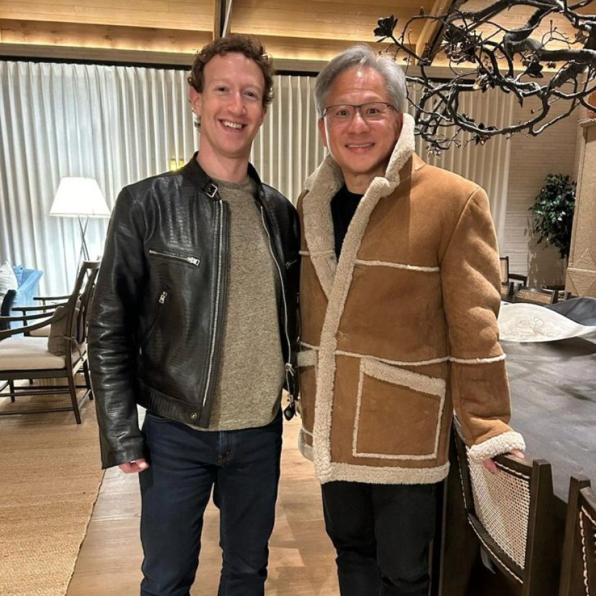 Mark Zuckerberg Meets With NVIDIA’s CEO Jensen Huang, Performing An Iconic Jersey Swap