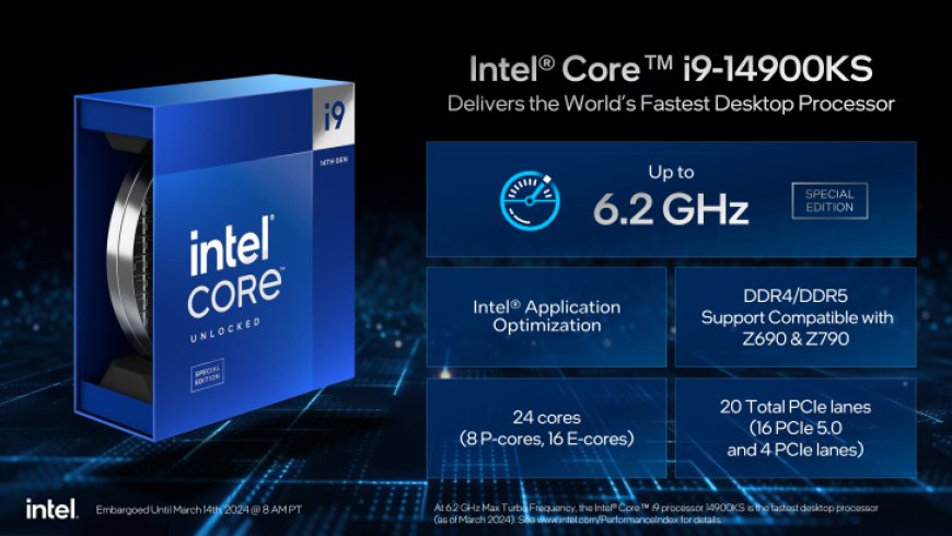 Intel Launches Core i9-14900KS: The World’s Fastest Desktop CPU, 6.2 GHz at $699, New APO Games Unveiled