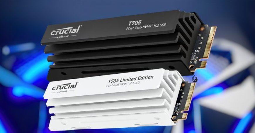 Crucial T705 Gen5 SSDs To Deliver The Highest Performance Yet: 14.5 GB/s In White & Black Heatsinks