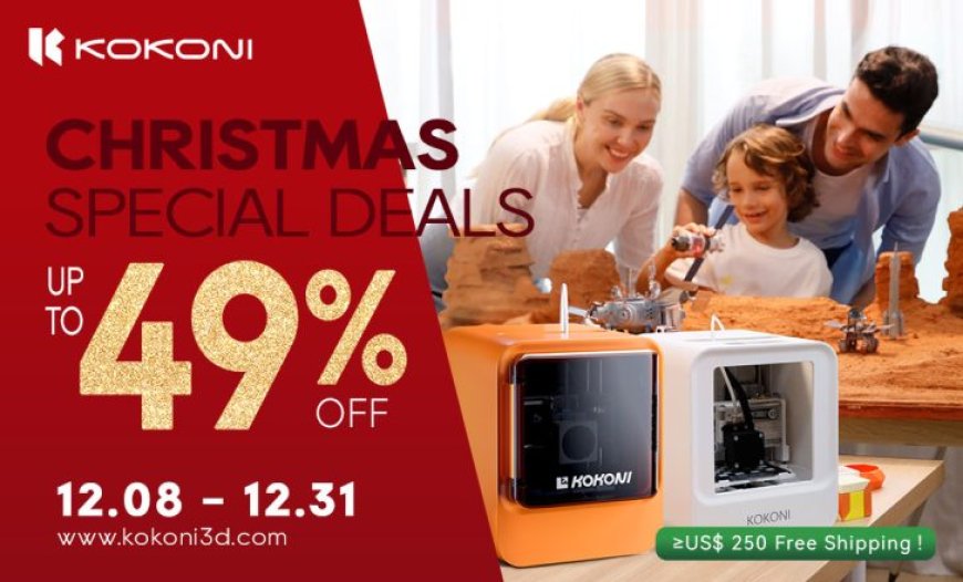 KOKONI EC2 3D Printer: Get 49% OFF As The Perfect Christmas Gift For Kids and Newcomers