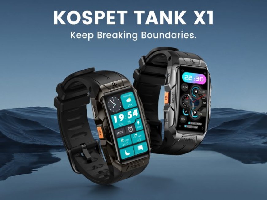 Revolutionizing Smartwatches: Kospet Tank Series With Heart Rate, Blood Oxygen Monitor, Deep Water Resistance and US MIL Certification