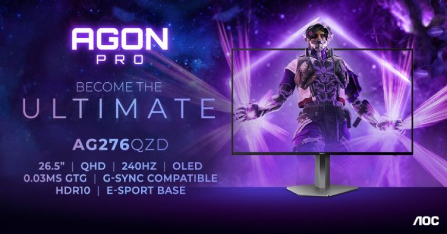 AOC AGON PRO AG276QZD Display Launches For $999, Packing 26.5″ 240Hz OLED Gaming Goodness