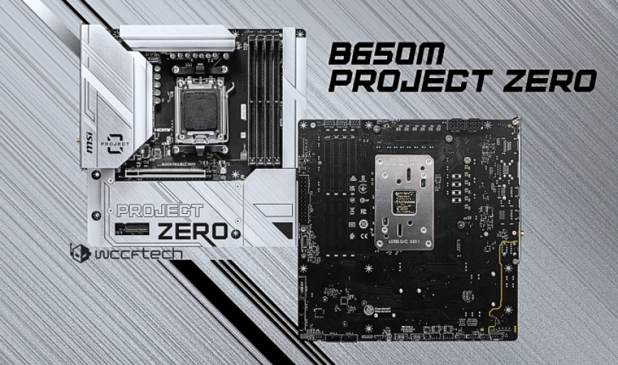 MSI Unveils B650M Project Zero Motherboard With All The Connectors Hidden On The Back