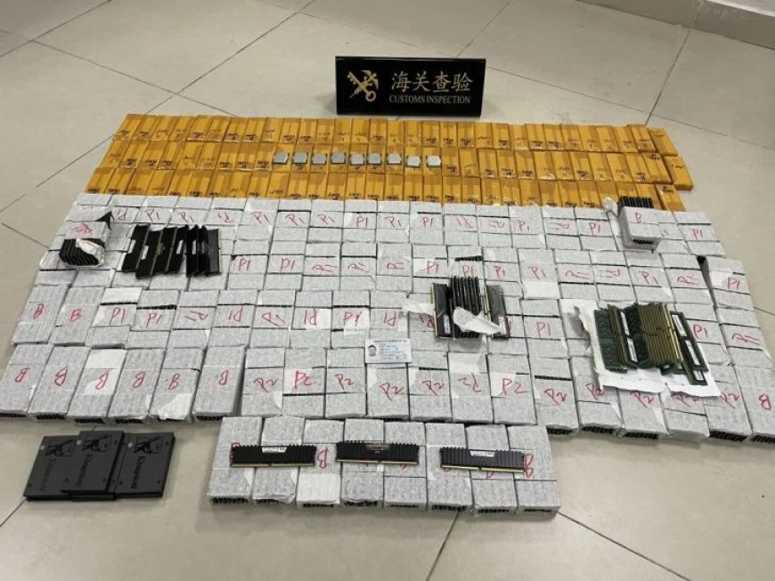 China Customs Thwart Attempt To Smuggle Thousands of CPUs, Memory, SSDs Hidden Under Car