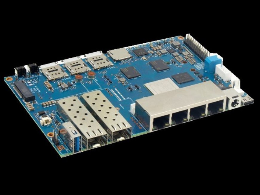 Banana Pi Unveils “BPI-R4”, Its Latest Router Motherboard With 4 GbE Ports, WiFi 7 & 5G