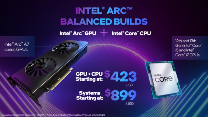 Intel Announces Arc Balanced Builds Program: CPU & GPU Combos Starting at $423, Systems at $899