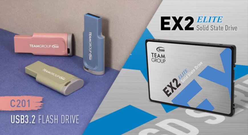 TEAMGROUP Releases The EX Series 2.5” SSD & The C201 Impression USB Flash Drives