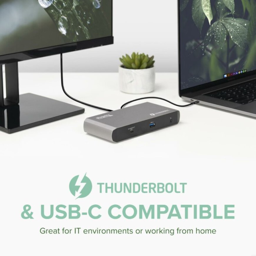 Plugable Releases TBT3-UDC1 Docking Station With Thunderbolt 3 And USB Type-C Support