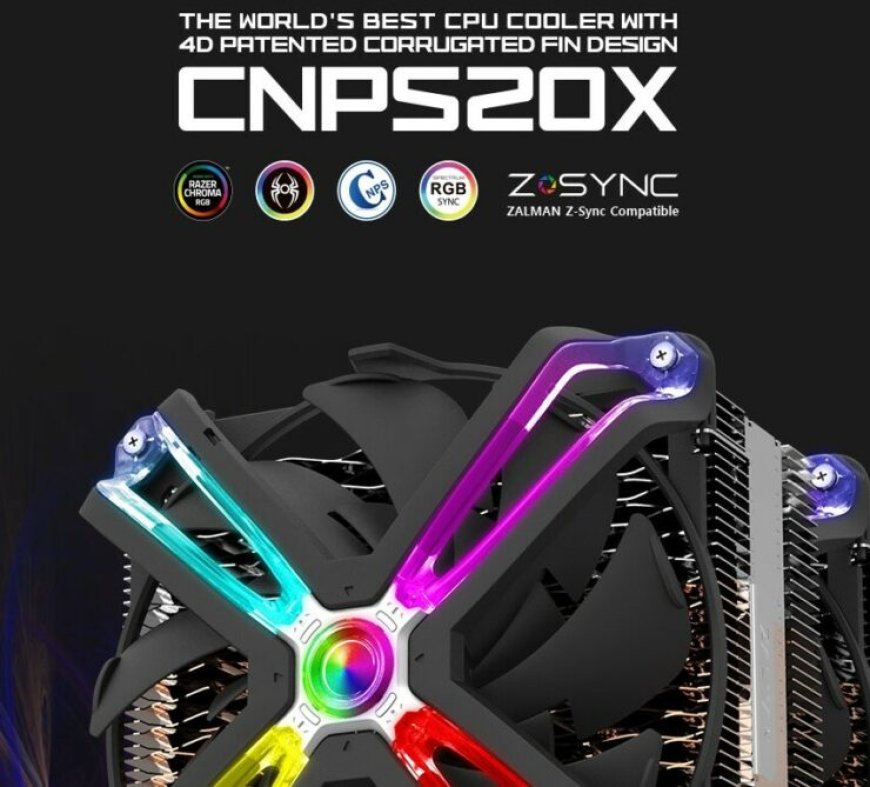 Zalman Unveils CNPS20X Twin Tower CPU Heatsink Cooler