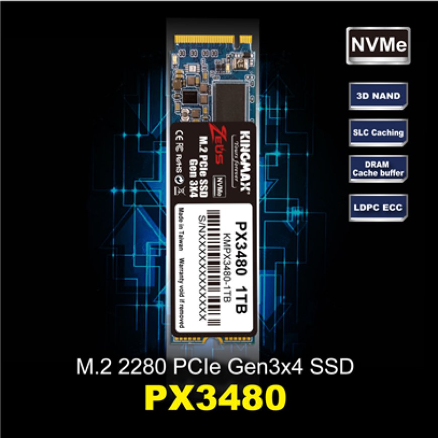 KINGMAX Announces Its M.2 2280 PCIe 4.0×4 SSD PX4480 – A High Speed, Consumer SSD Featuring ECC And LDPC