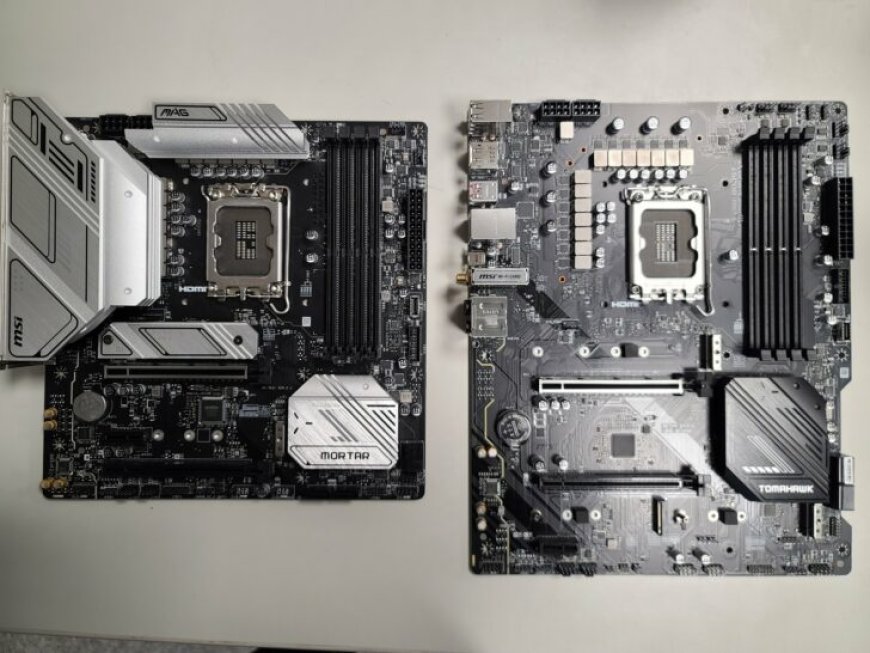 MSI MAG B760 Tomahawk & B760 Mortar Motherboards Pictured