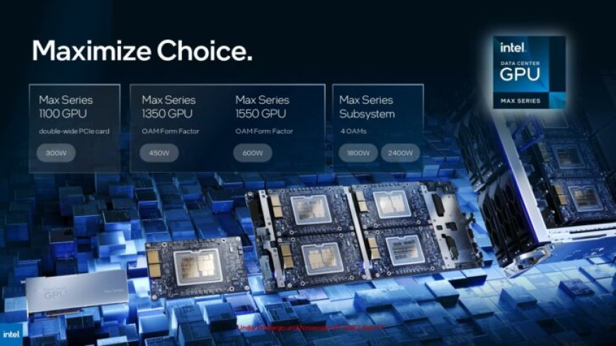 Intel Max Series Data Center GPU: 128GB HBM2e, 52 TFLOPs Per OAM, 8 OAM Max, Up To 2x Faster Than NVIDIA A100 In Specific Workloads