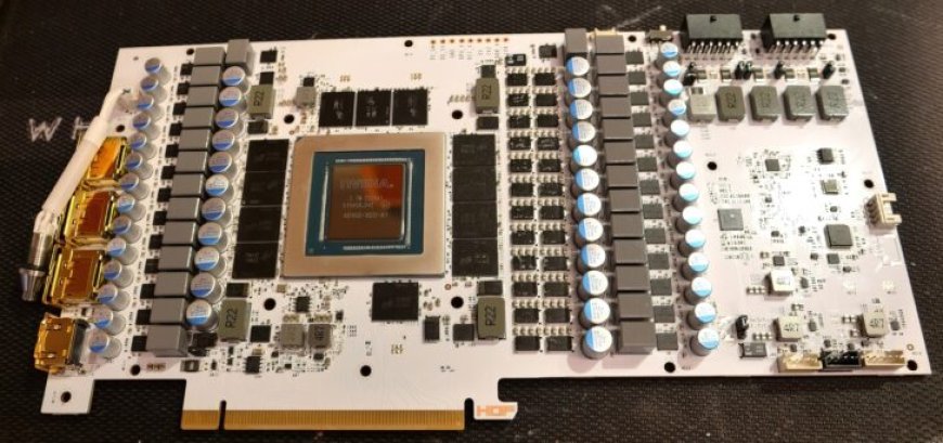 GALAX GeForce RTX 4090 HOF PCB Pictured: Dual 16-Pin Connectors, 36 Phase Power Delivery, White Color Design