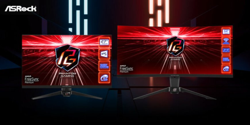 ASRock Intros Its First Phantom Gaming Monitor With Integrated Wi-Fi Antenna, AMD Freesync & 165Hz Refresh Rate