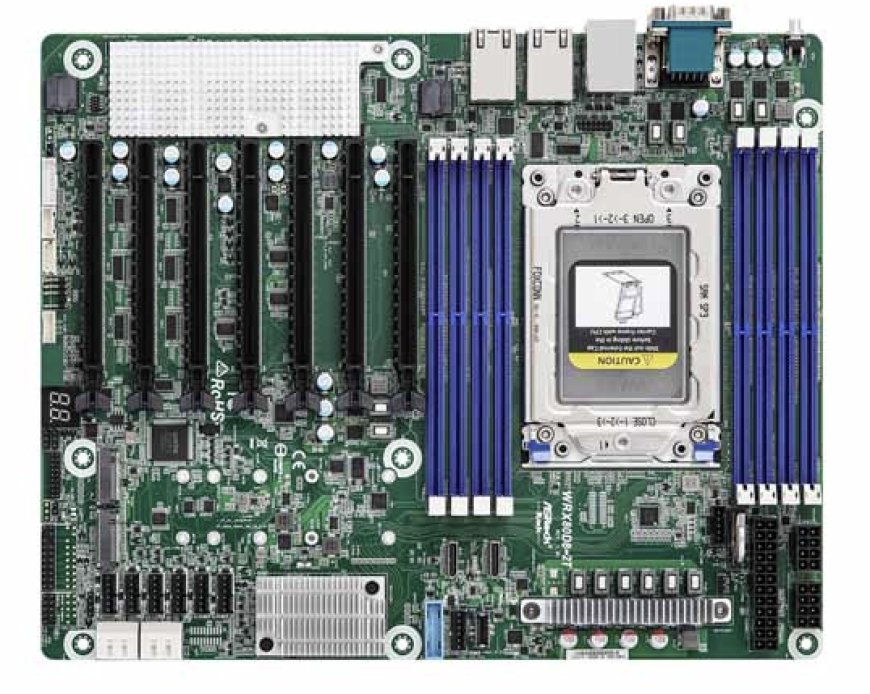 ASRock Rack AMD WRX80 workstation motherboard appears through Japanese online retailer