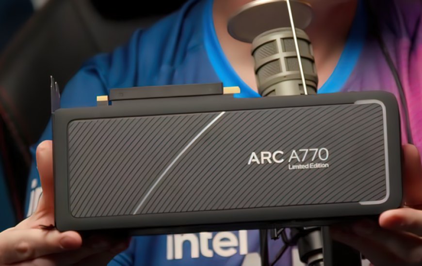 Intel Shows Off Its Flagship Arc Alchemist Graphics Card, The Arc A770 Limited Edition, Runs Under 70C In Gaming