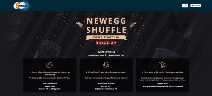 Newegg Shuffle – May 10th: Both NVIDIA GeForce RTX 30 Series & AMD Radeon RX 6000 Series Graphics Cards Available Today