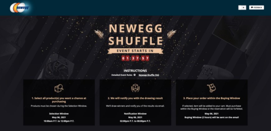 Newegg Shuffle – May 6th: NVIDIA GeForce RTX 3060, 3060 Ti, 3070, & 3090 Graphics Cards Available In Today’s Shuffle