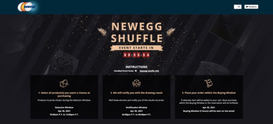 Newegg Shuffle: NVIDIA GeForce RTX 30 Series Graphics Cards Available In Today’s Shuffle