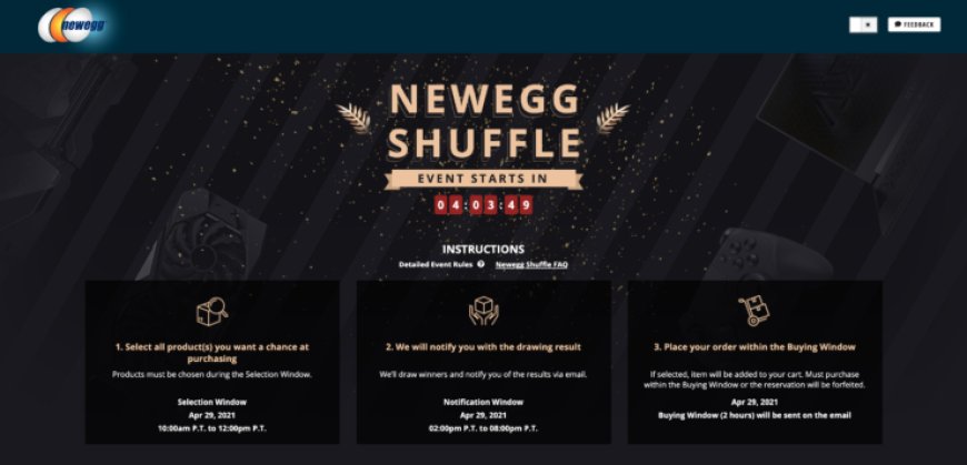 Newegg Shuffle: NVIDIA RTX 30 Series Graphics Cards & The AMD Ryzen 5900X CPU Available In Today’s Shuffle