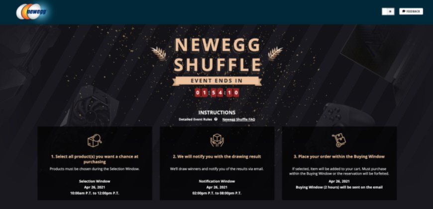 Newegg Shuffle: NVIDIA GeForce RTX 3060, 3070, 3080, & 3090 Graphics Cards Are All Available In Today’s Shuffle