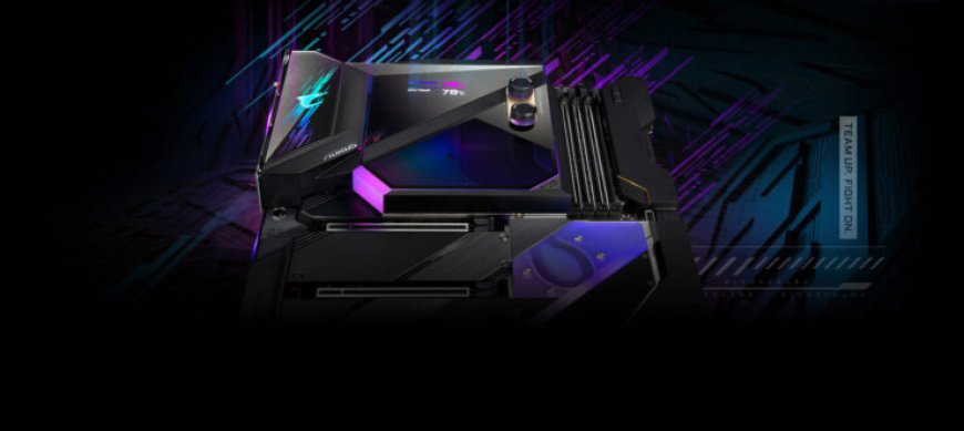 Gigabyte Unveils The Z590 AORUS XTREME WATERFORCE, Features An LED Temperature Read Out On The Monoblock