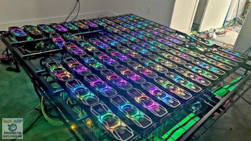 RGB-LIT Bitcoin Mining Rig With 78 GeForce RTX 3080 Graphics Cards Comes Operational, Earns 20 Grand USD A Month