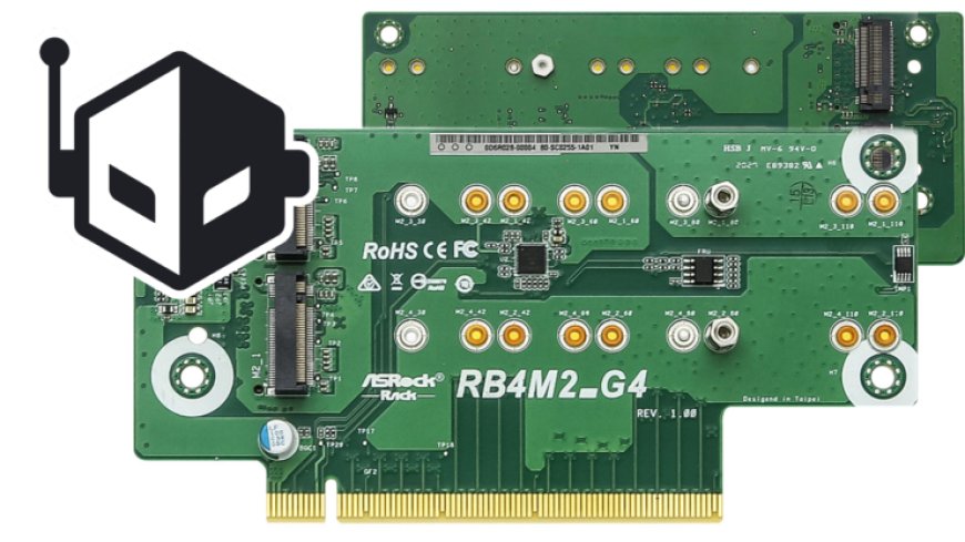 ASRock Rack Announces A PCIe 4.0 Conversion Card Called RB4M2_G4