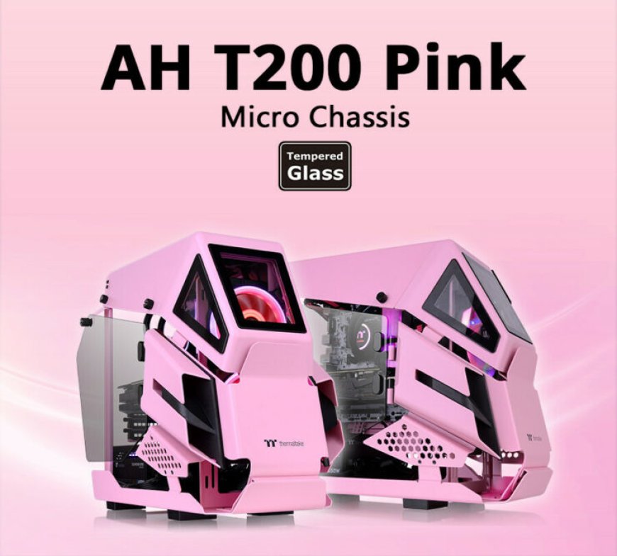 Thermaltake Announces An AH T200 Micro Chassis Now Has A Pink Color Option!