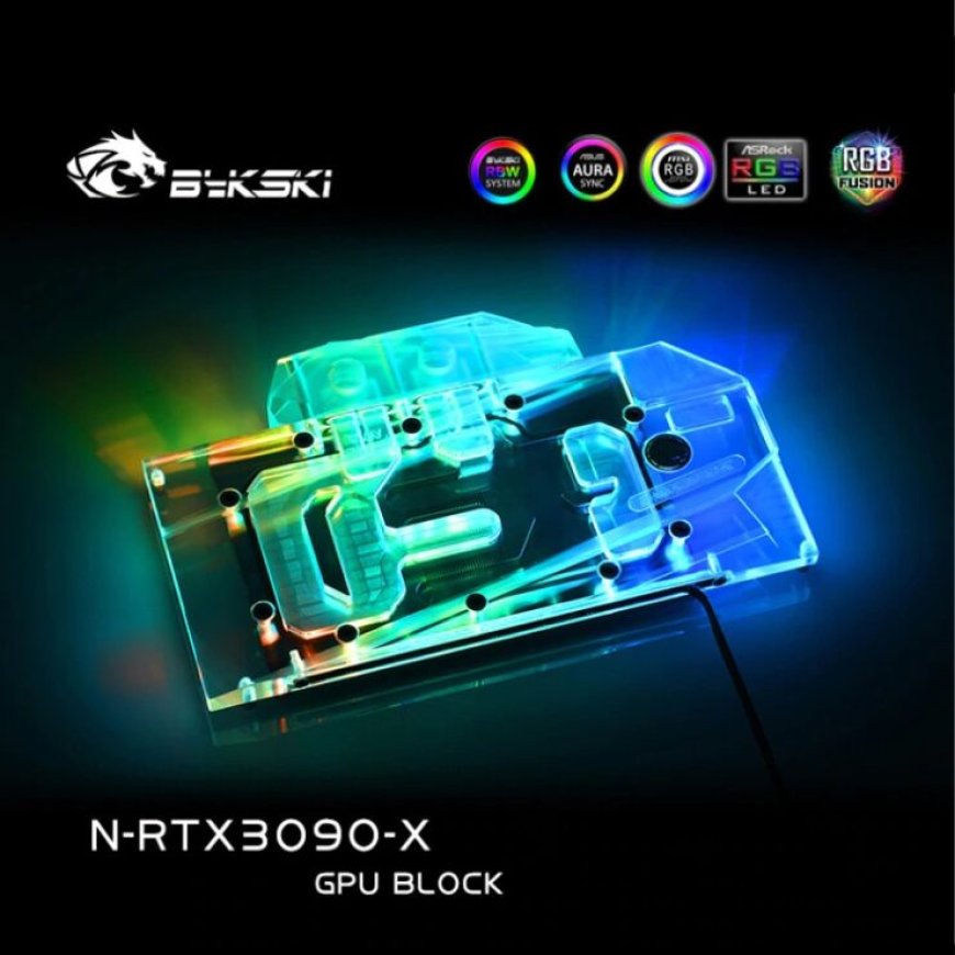 Bykski Launches GeForce RTX 3090 & GeForce RTX 3080 Reference & Custom FE Flavor Water Blocks