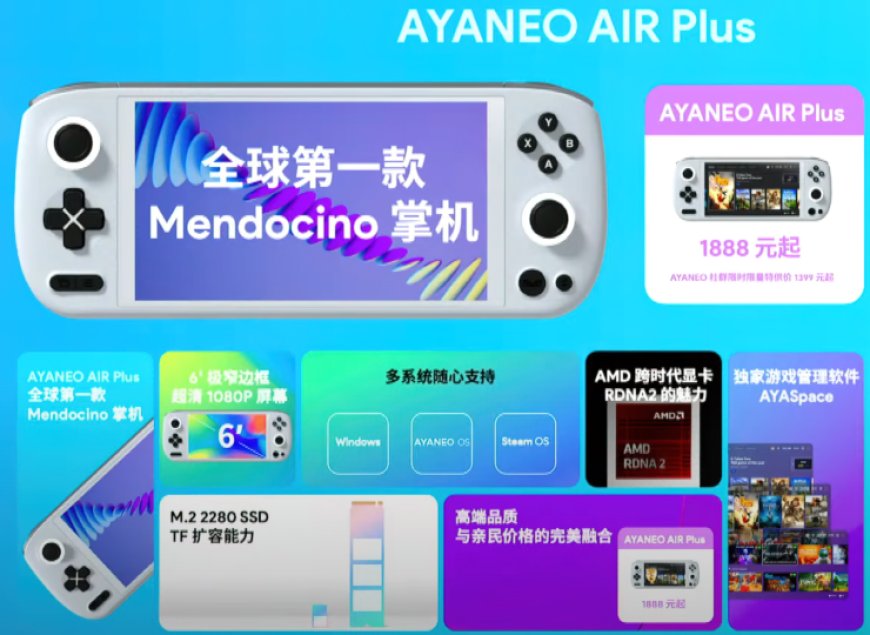 AYANEO Air Plus Handheld Console To Feature AMD’s Latest Mendocino APUs With Zen 2 CPU & RDNA 2 GPU Cores, More Affordable Than A Steam Deck