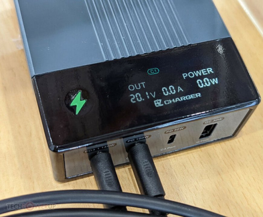 Wii Power displays 340 Watt GaN charger for laptops, no relation to gaming giant Nintendo