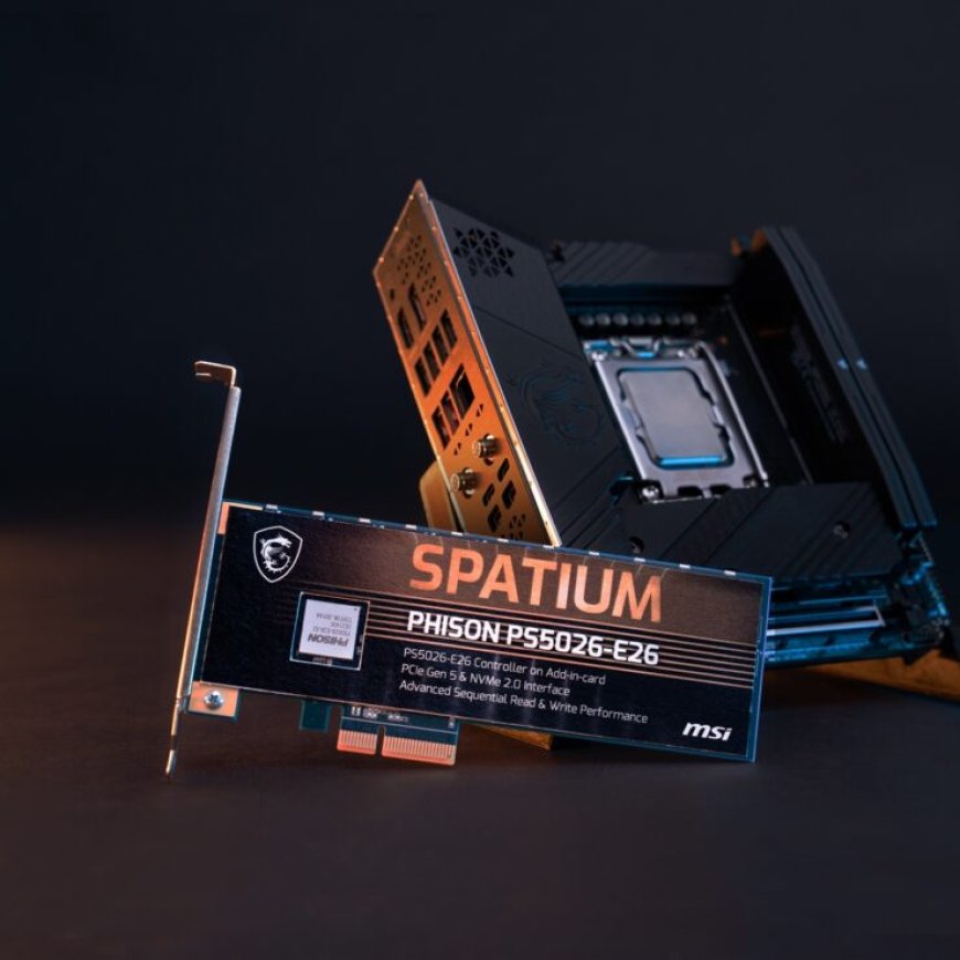 MSI Shows off Its Next-Gen Spatium PCIe Gen 5 SSD, Phison’s First Design Based on The PS5026-E26 Controller