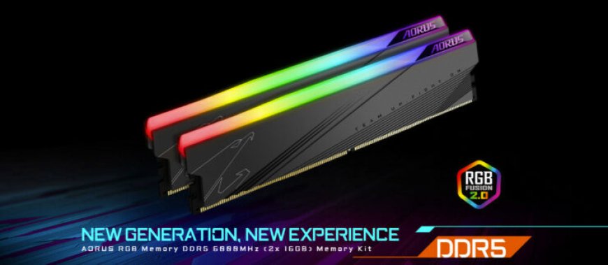 GIGABYTE launches AORUS RGB DDR5-6000 memory kit, decked with RGB lighting