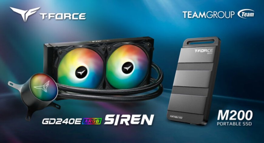 TEAMGROUP SIREN GD240E AIO ARGB CPU Liquid Cooler with LGA 1700 Compatibility and M200 Portable SSD WIP