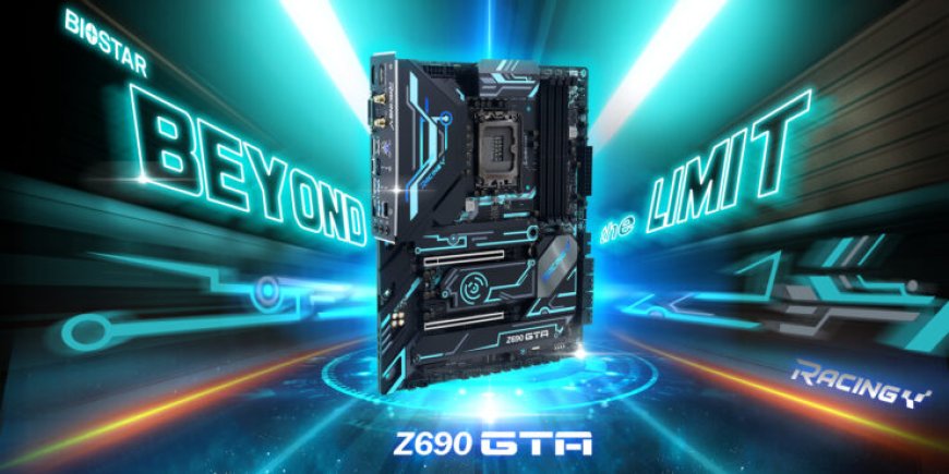 Biostar Makes Its Racing Z690GTA Motherboard Official, Tron Design With Lots of Heatsinks