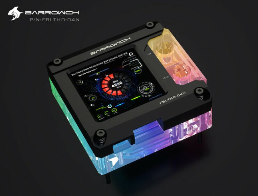 Barrowch Releases Intel LGA 1200 Compatible Water Block With 2-Inch HDMI Screen